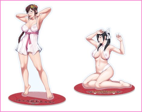 アクリルフィギュア<br>STARLESS 御手洗優奈 ＆ LEWDNESS 姫乃百合亜